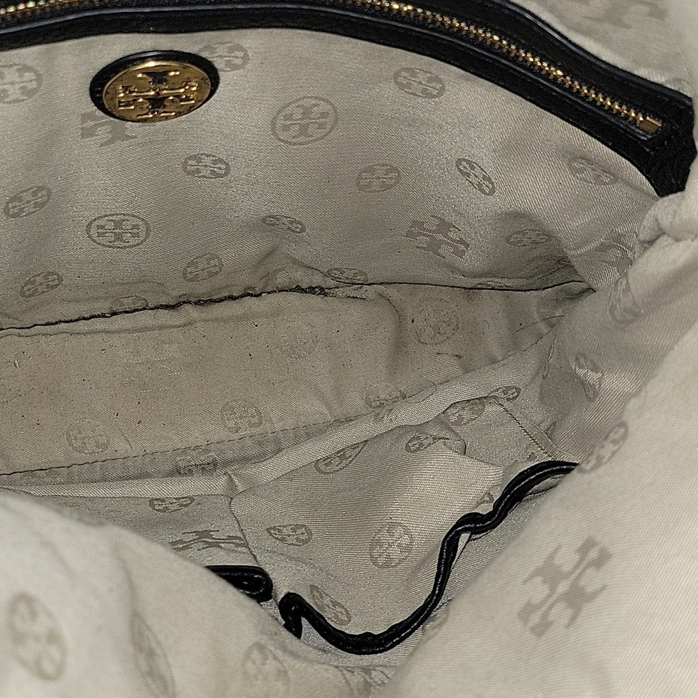 Tory Burch Black Leather Flap Crossbody Shoulder Bag - Picture 14 of 15